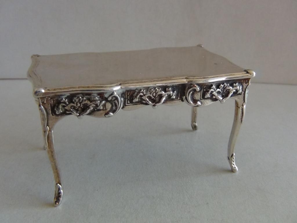 Miniatuur zilver FA10 grote tafel zilveren miniaturen, Verzenden, Zilver