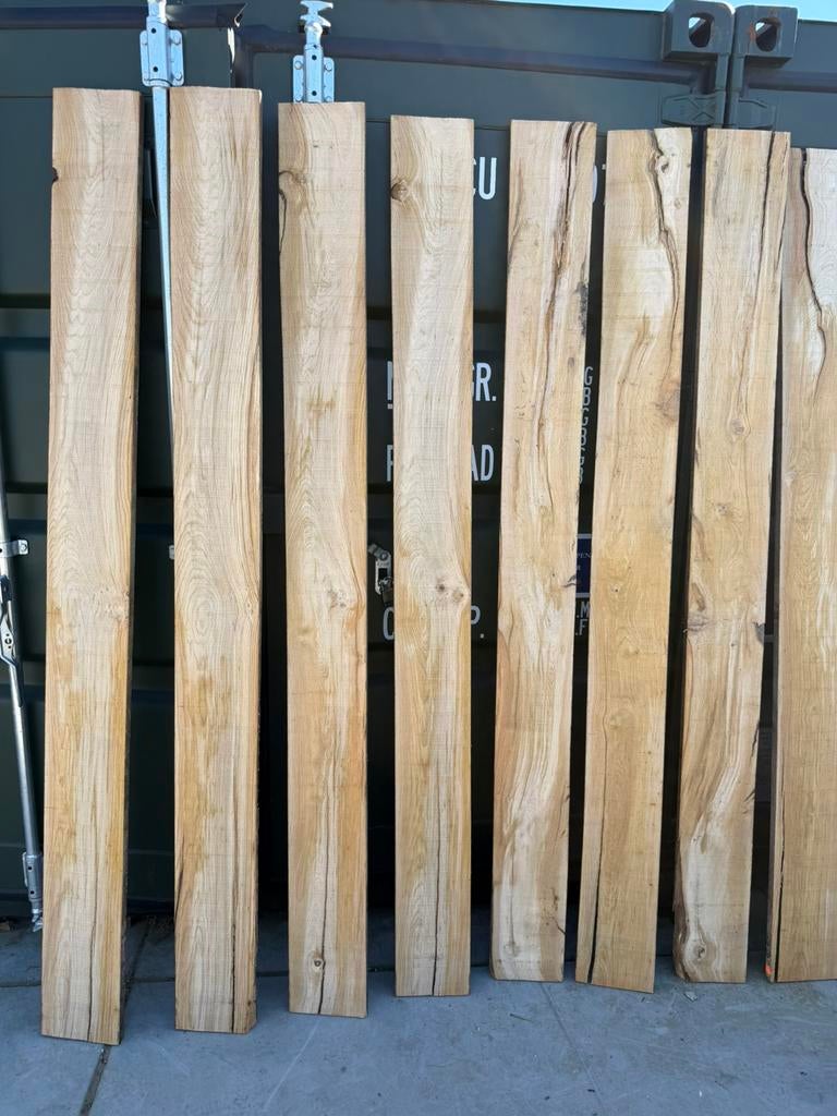 15 oud eiken planken voor 300 euro !!, Ophalen, Zo goed als nieuw, 250 cm of meer, Balken