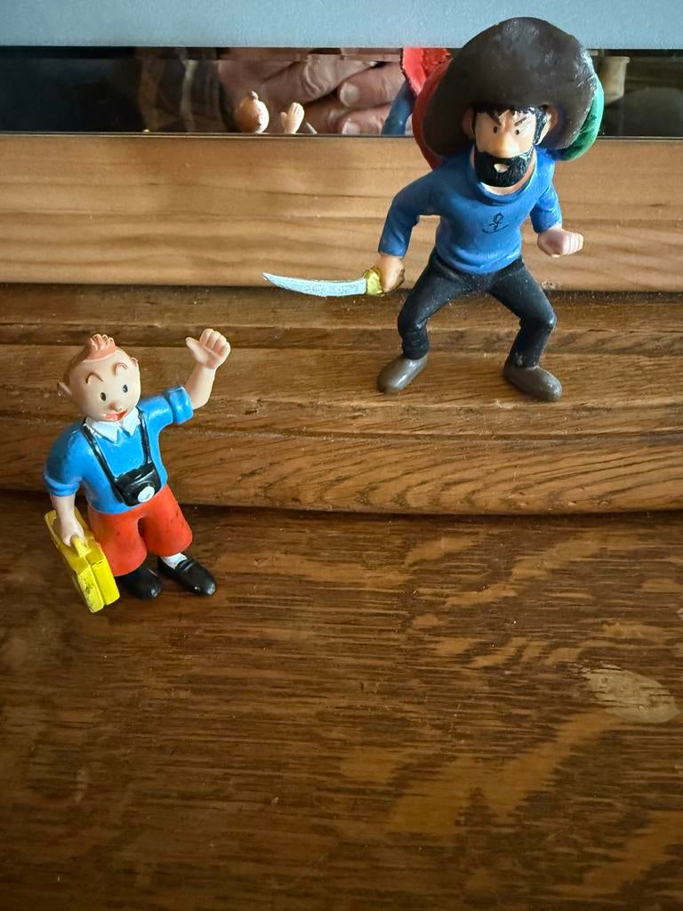 Kuifje en Kapitein Haddock beeldjes, Ophalen of Verzenden, Zo goed als nieuw, Jongen