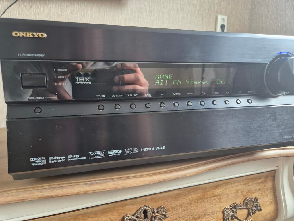 Onkyo tx-nr807 versterker, Ophalen of Verzenden, 120 watt of meer, Onkyo