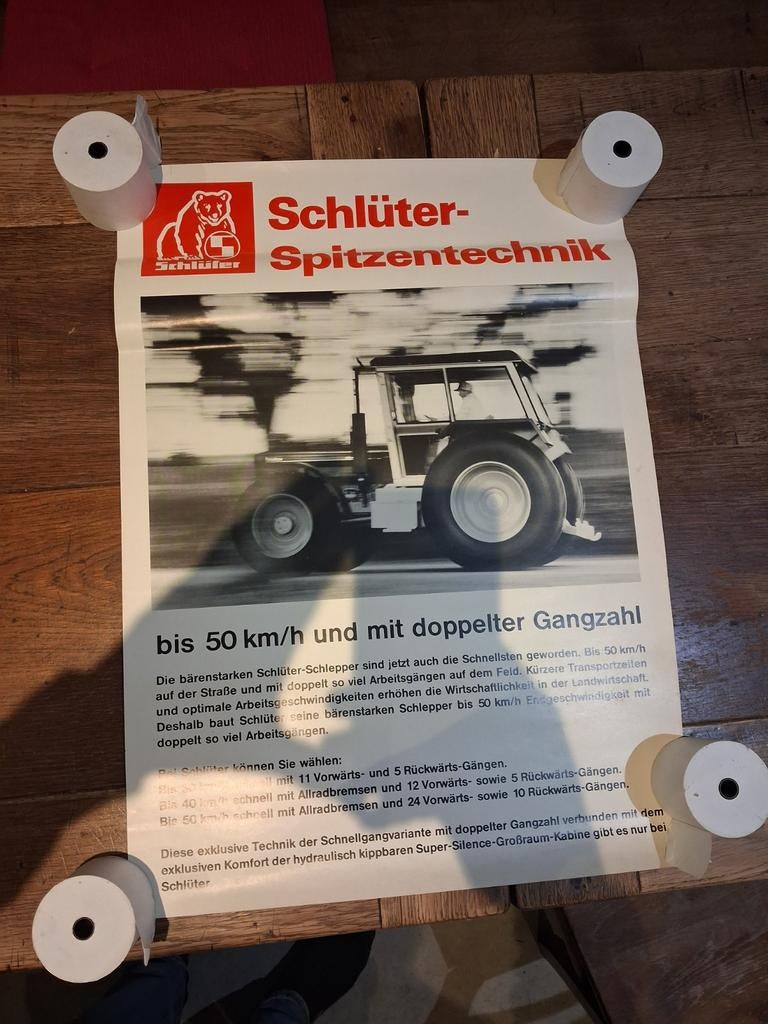 Schluter poster, Ophalen of Verzenden