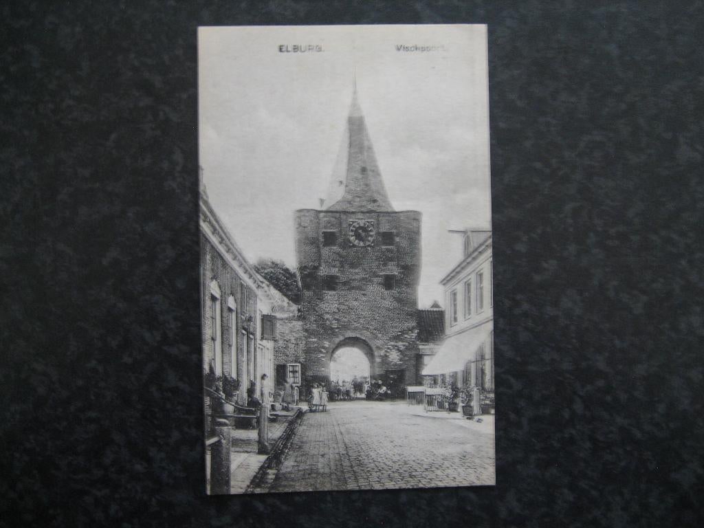 ELBURG Vischpoort E, Verzamelen, Ansichtkaarten | Nederland, Ophalen of Verzenden, 1920 tot 1940, Gelderland