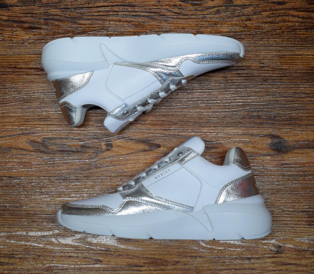 NUBIKK - roque road wave sneakers zilver  - maat 38, Nubikk, Wit, Nieuw, Ophalen of Verzenden