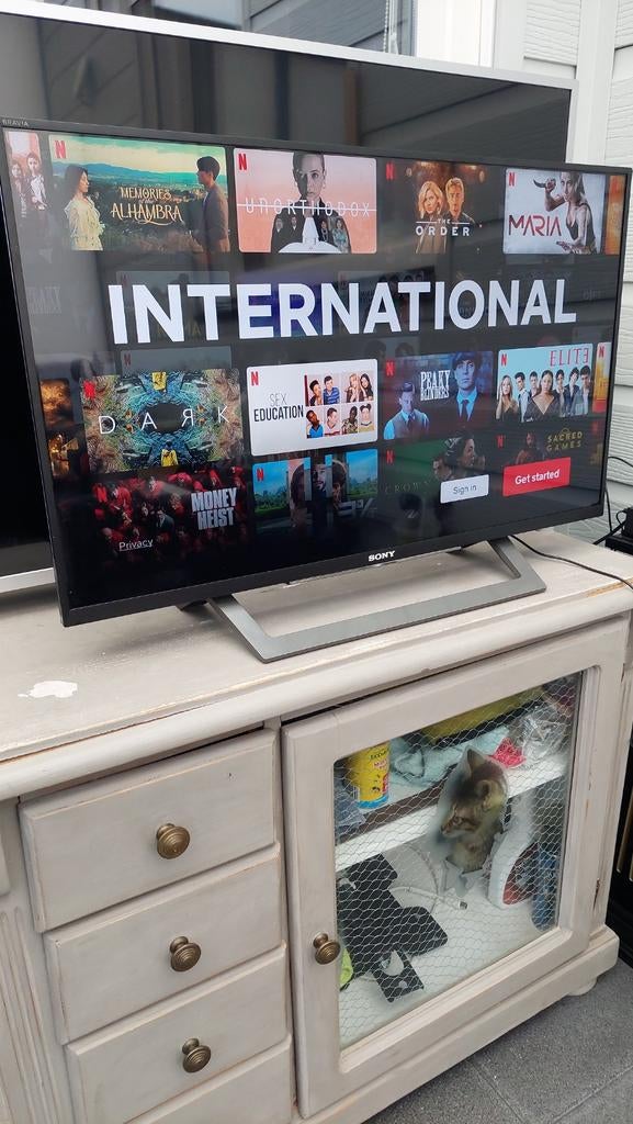 Sony 43 inch smart tv, Ophalen, 100 cm of meer, 50 Hz, Sony