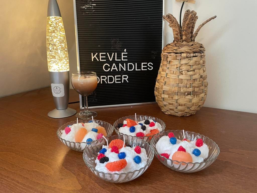 Kaars “fruit fiësta” van keflé candles, Overige materialen, Overige kleuren, Nieuw, Ophalen of Verzenden