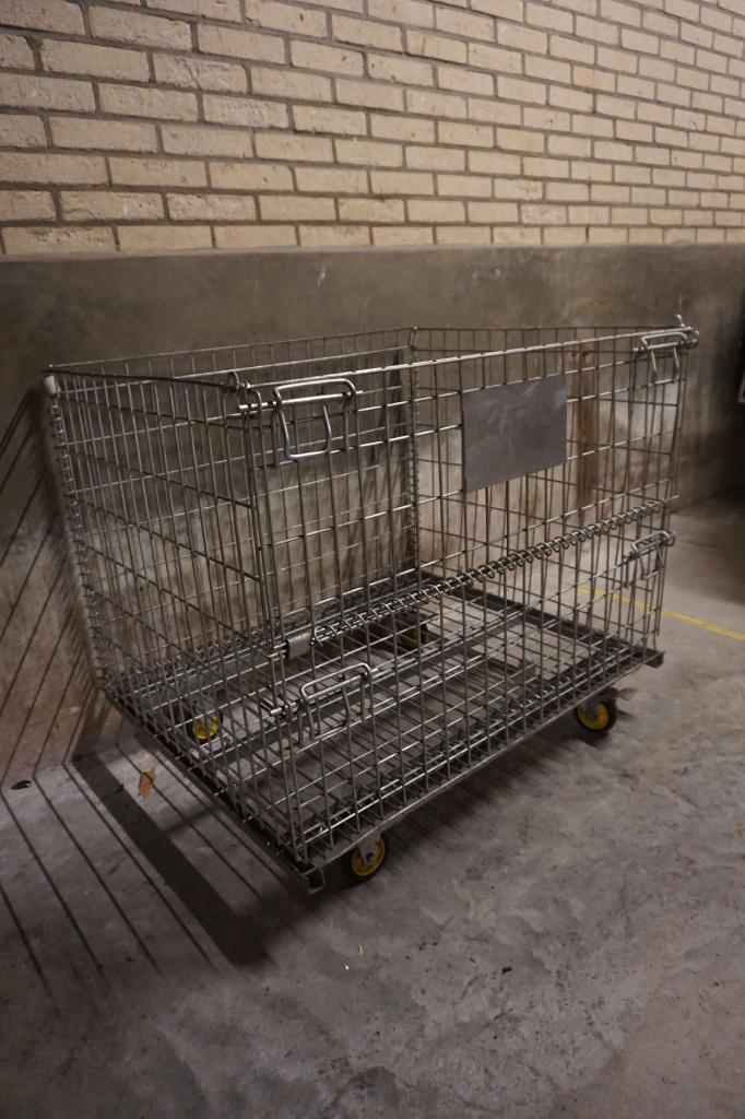 Winkelrek, opslagbak, rolcontainer verkoopbak - rijdbaar, Gebruikt, Transportkar, Niet ingevuld, Ophalen