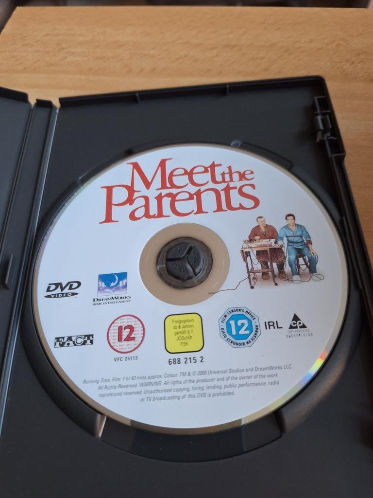 Dvd meet the parents, Alle leeftijden, Ophalen of Verzenden, Zo goed als nieuw, Romantische komedie