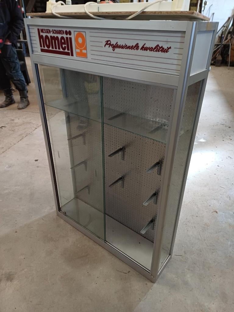 Vitrinekast, Huis en Inrichting, Kasten | Vitrinekasten, Ophalen, Gebruikt, 100 tot 150 cm, 50 tot 100 cm