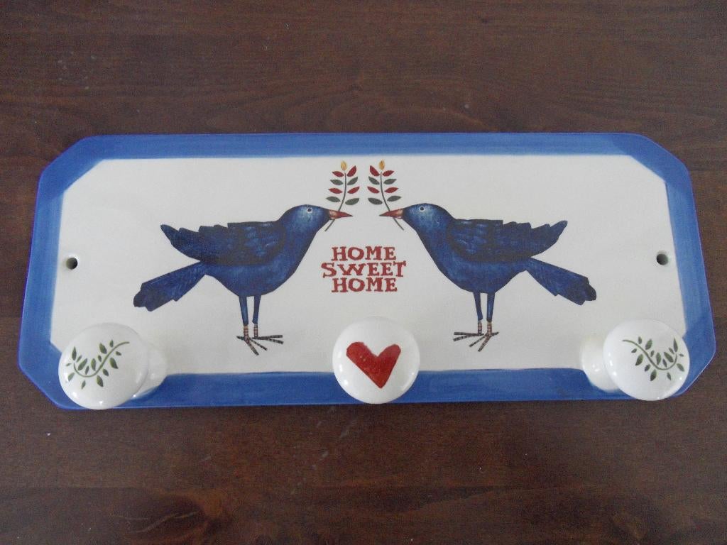 Stenen handdoekenrek, HOME SWEET HOME. 31x13 cm., Ophalen of Verzenden, Steen/keramiek