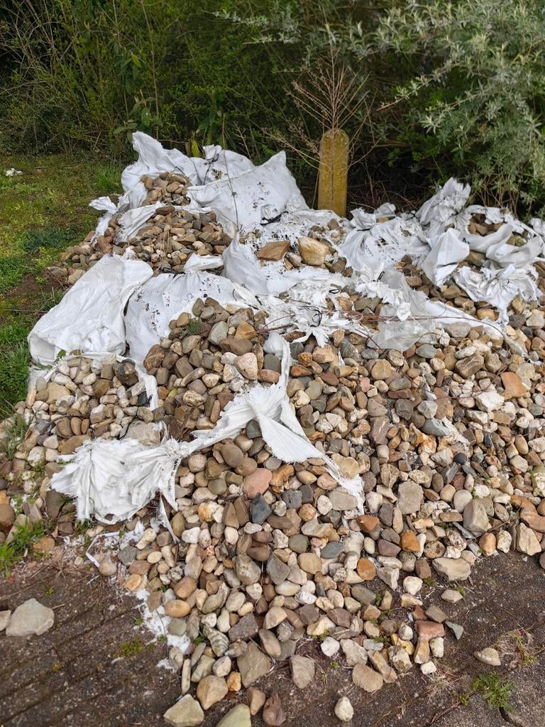 Stenen gratis, Tuin en Terras, Grind, Keien en Split, Ophalen, Gebruikt