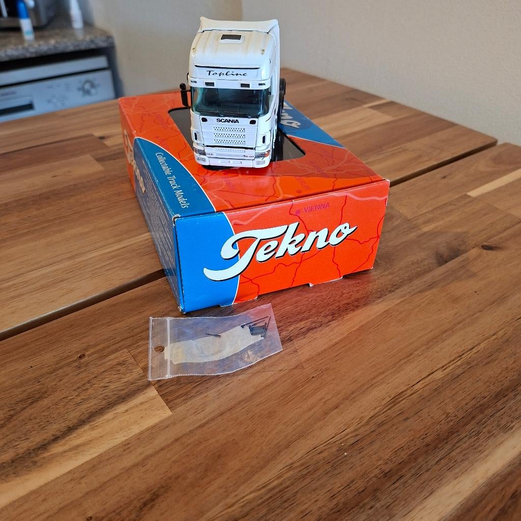 SCANIA TOPLINE 6 X 2 TRUCK NIEUW IN DOOS COMPLEET .TEKNO., Verzenden, Nieuw, Bus of Vrachtwagen, Tekno
