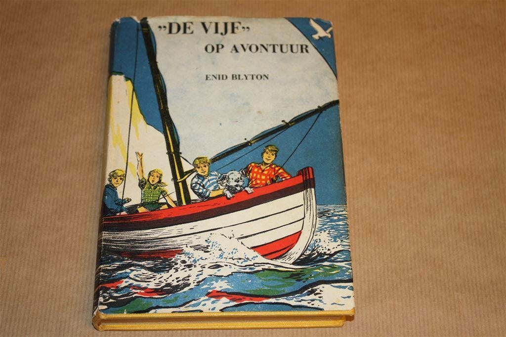 De Vijf op avontuur - Enid Blyton - 1e druk met omslag 1950, Ophalen of Verzenden, Gelezen