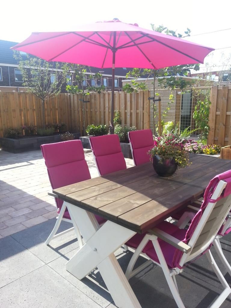 Opklapbare standenstoel - Tuinstoel, Ophalen, Gebruikt, Kunststof, Verstelbaar