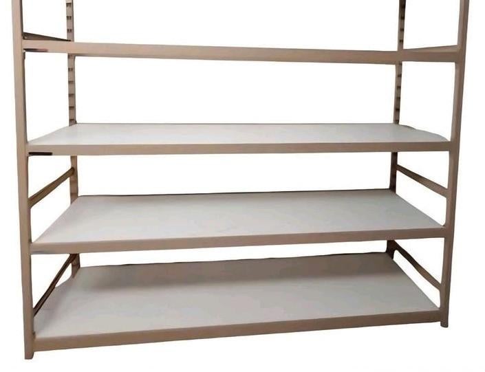 Overtoom stellingen 60 en 80cm diep degelijke stellingrekken, Ophalen, Gebruikt