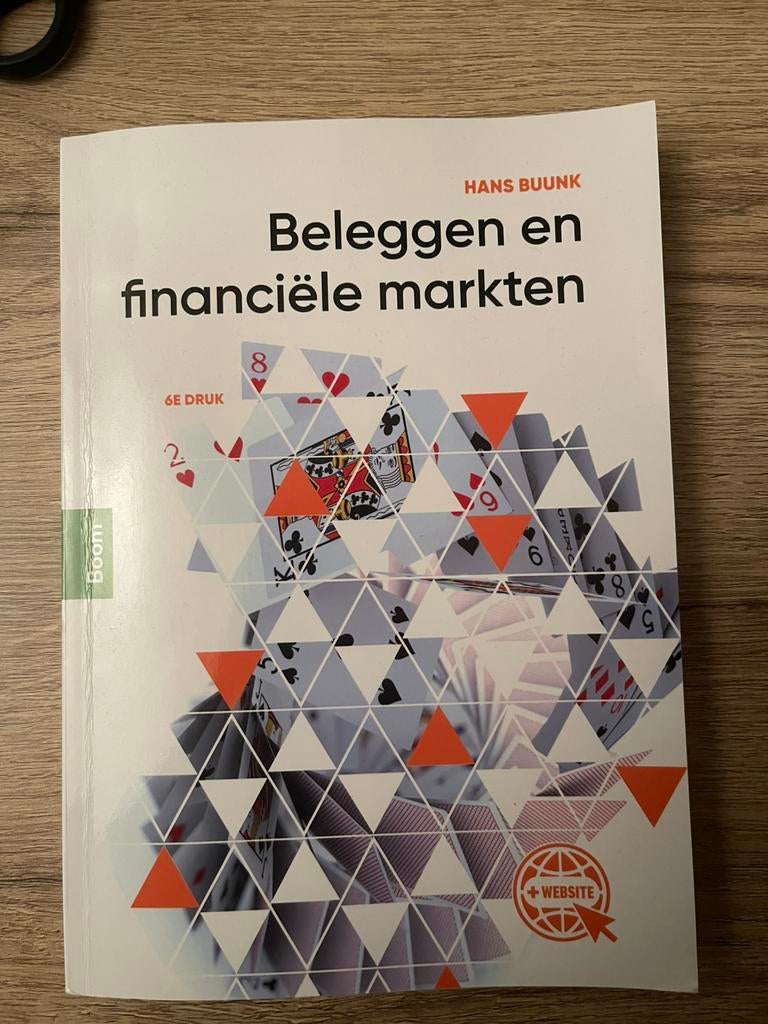 Boek beleggen en finaciële markten - 6e druk - Hans Buunk, Boeken, Ophalen of Verzenden, Beta, Zo goed als nieuw, HBO
