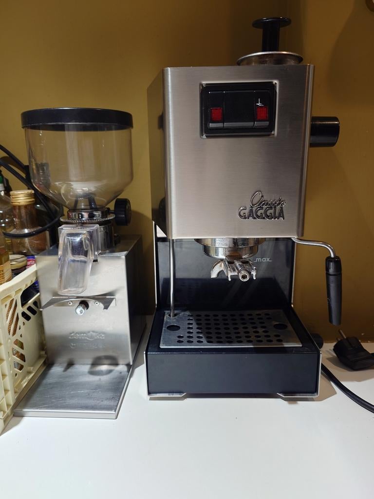 Gaggia Classic & Demoka Minimoka - Gereviseerd, Ophalen of Verzenden