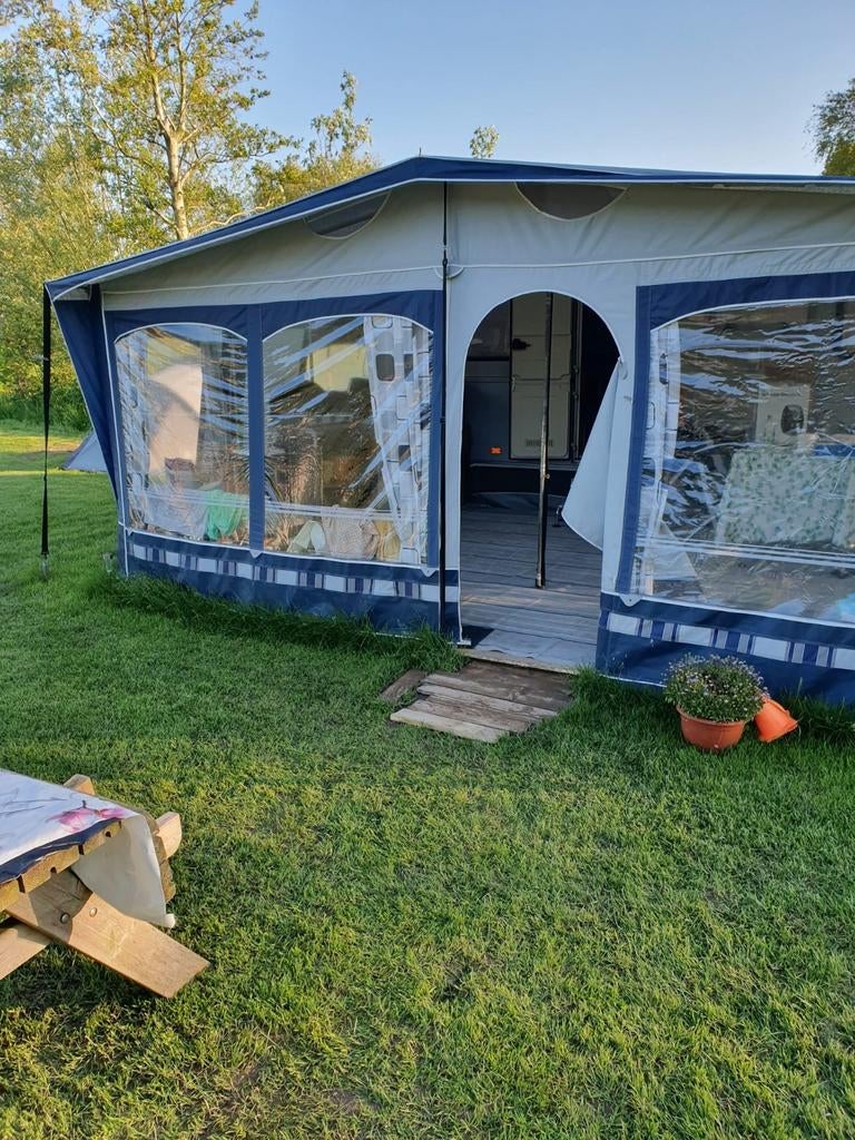 Hypercamp seizoenstent omloopmaat 11, 3.50m diep, Ophalen of Verzenden, Gebruikt, Overige merken