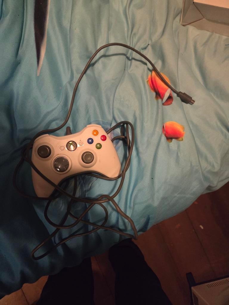 Xbox 360 Controller Bedraad - Wit, Spelcomputers en Games, Spelcomputers | Xbox | Accessoires, Ophalen of Verzenden, Gebruikt