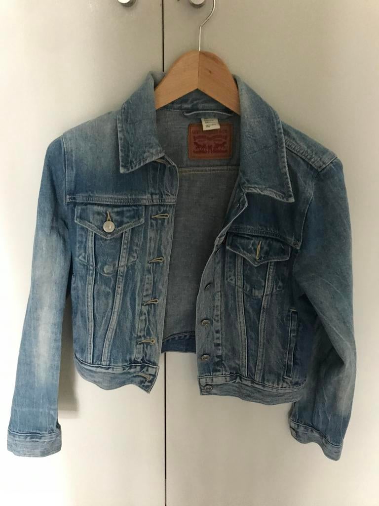 Levi’s dames spijkerjas maat S, Ophalen of Verzenden, Zo goed als nieuw, Maat 38/40 (M), Blauw