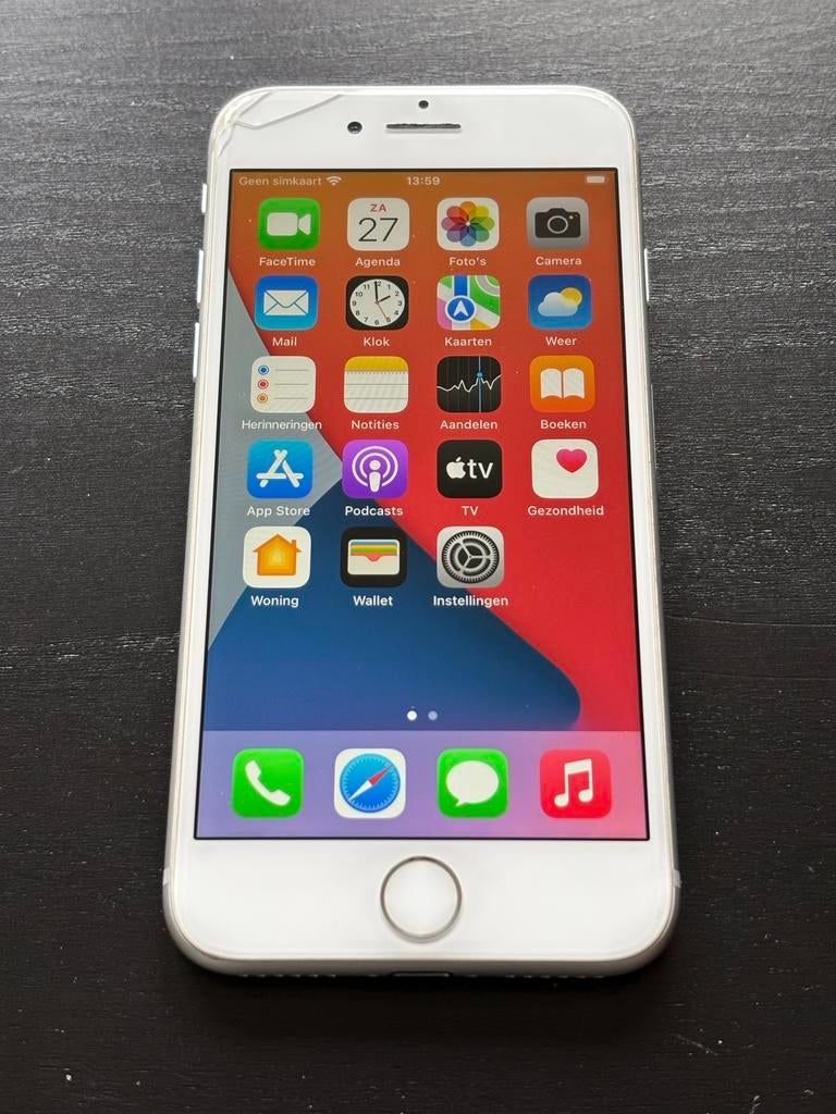 Apple iPhone 8 64GB Zilver, volledig functioneel, Gebruikt, 86 %, Wit, Ophalen of Verzenden