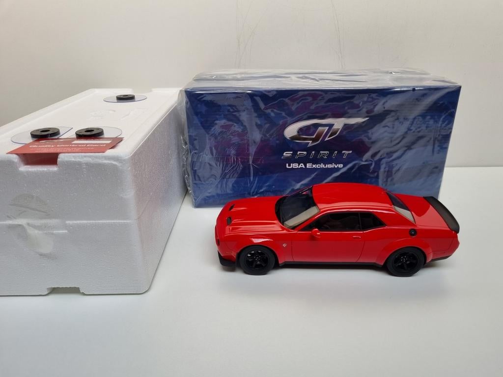 Gt Spirit USA Dodge Challenger SRT Super Stock 1:18 Nieuw, Hobby en Vrije tijd, Modelauto's | 1:18, Ophalen of Verzenden, Nieuw