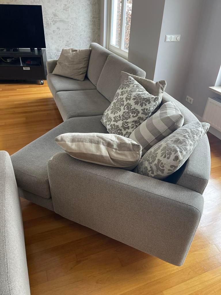 2x Design Bankstel met Stoffen Bekleding - Goede Staat, 75 tot 100 cm, Ophalen of Verzenden, Zo goed als nieuw, Rechte bank