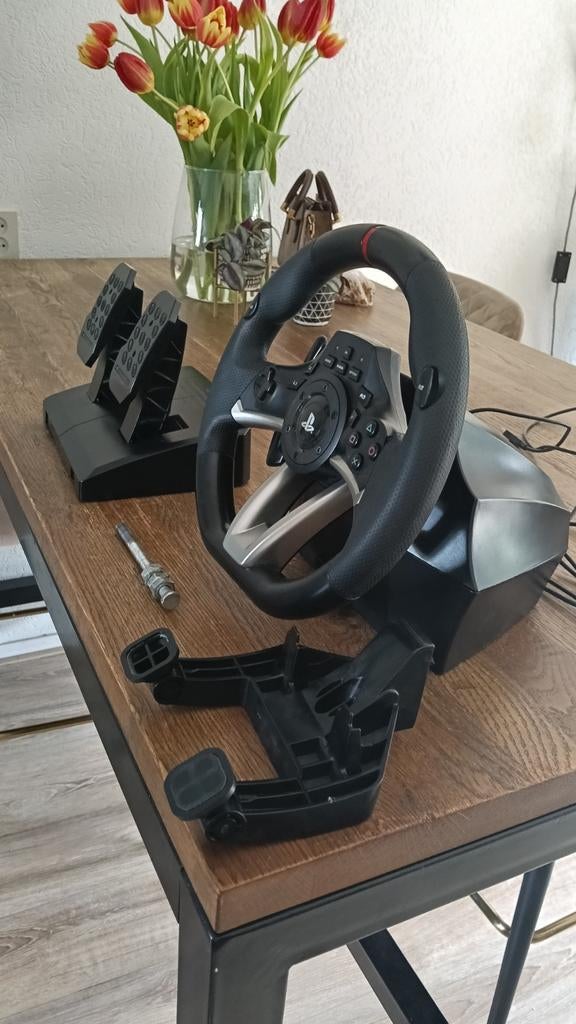 PlayStation stuur met headset, Spelcomputers en Games, Spelcomputers | Sony PlayStation Consoles | Accessoires, Ophalen, Zo goed als nieuw