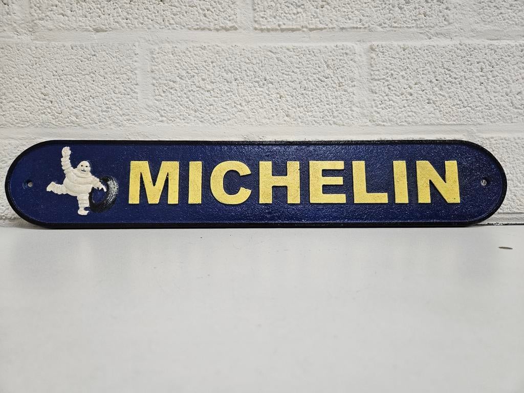 GIETIJZEREN MICHELIN RECLAME , BAND , AUTO , MOTOR , BIKE, Ophalen of Verzenden, Nieuw, Reclamebord