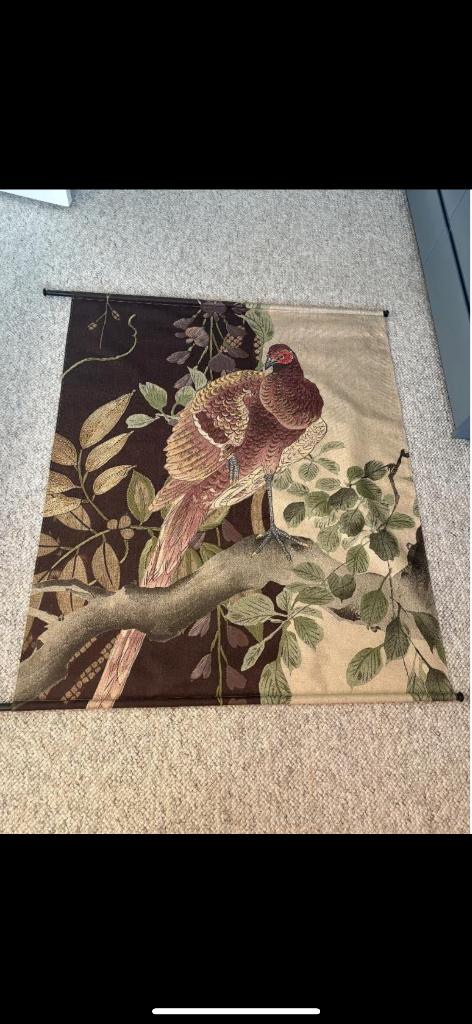 Wandtapijt vogel, Ophalen