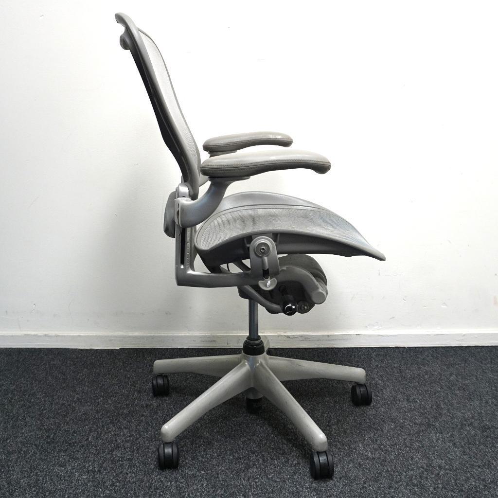 Herman Miller Aeron type C Bureaustoel |Ergonomisch|Titanium, Gebruikt, Overige kleuren, -, -