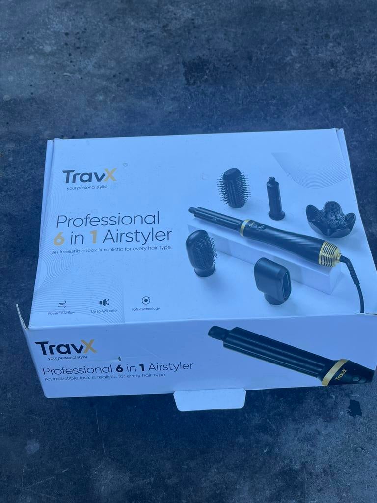 TravX 6 in 1 Airstyler Föhn, Ophalen of Verzenden, Zo goed als nieuw