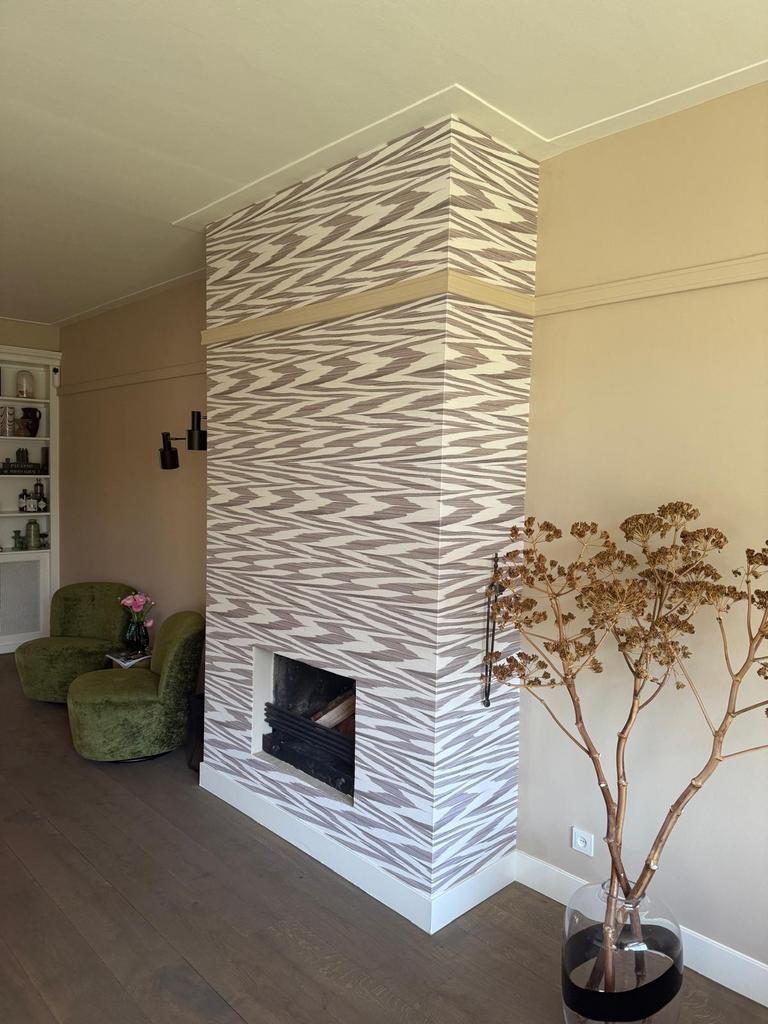 Arte Missoni behang “Flamed ZigZag” 3 rollen 10342 NIEUW!!!, Ophalen, Minder dan 10 m², Roze, Missoni