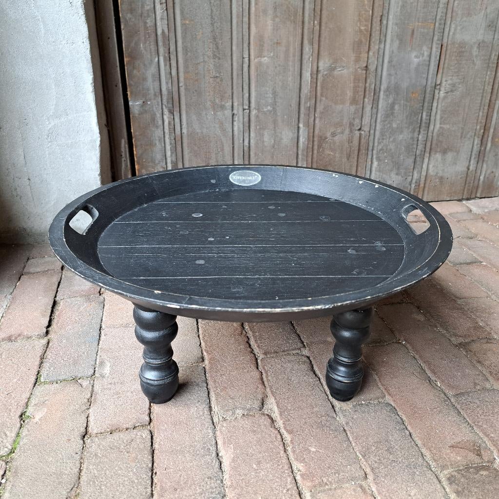 Riverdale houten tray dienblad plateau op pootjes *Etage3*, Gebruikt, ., Ophalen of Verzenden, .