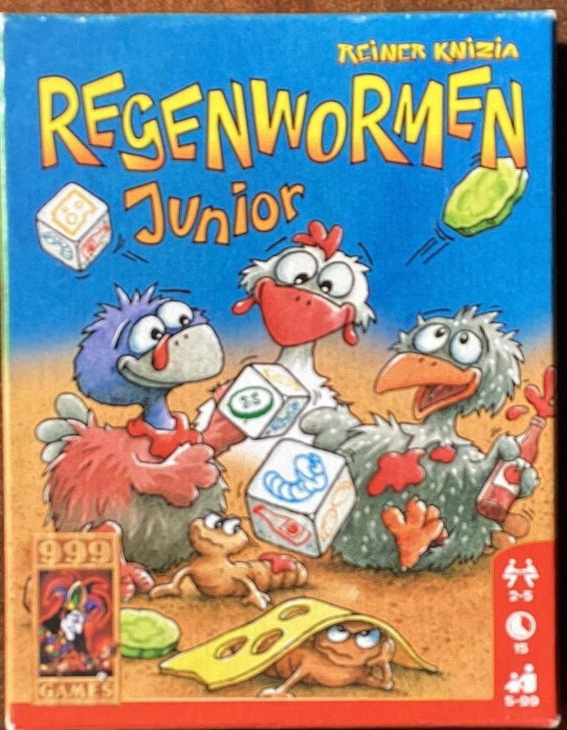 999 Games - Regenwormen Junior, Hobby en Vrije tijd, Gezelschapsspellen | Kaartspellen, Ophalen of Verzenden, Zo goed als nieuw