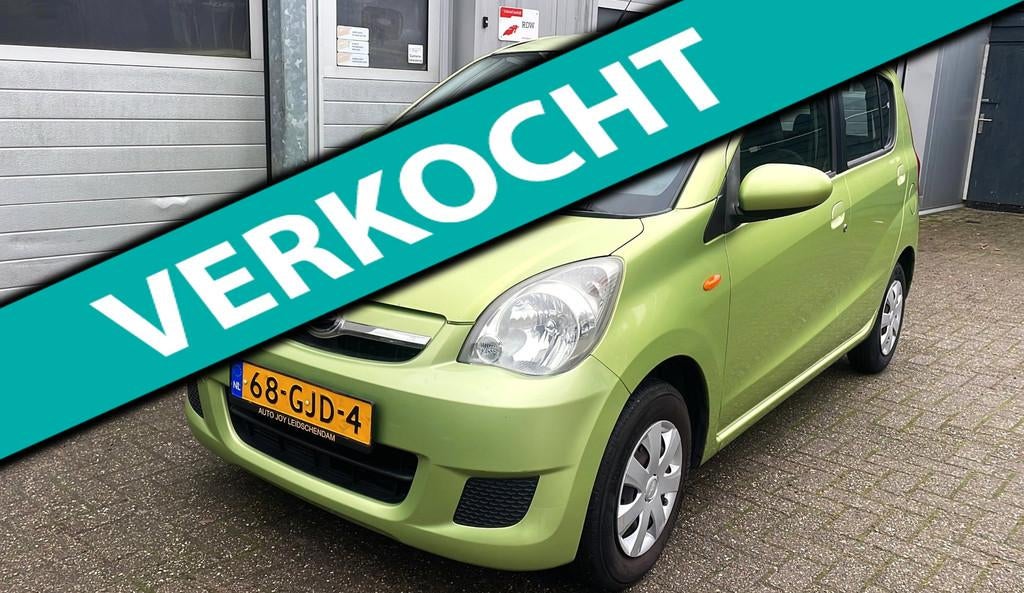 Daihatsu Cuore 1.0 Premium 5D 2008-Airco-Elek.Pakket-New APK, Voorwielaandrijving, Stof, Zwart, 18 €/maand