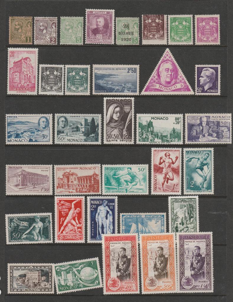 TSS Kavel 390117 Monaco gest div, Ophalen, Monaco, Gestempeld