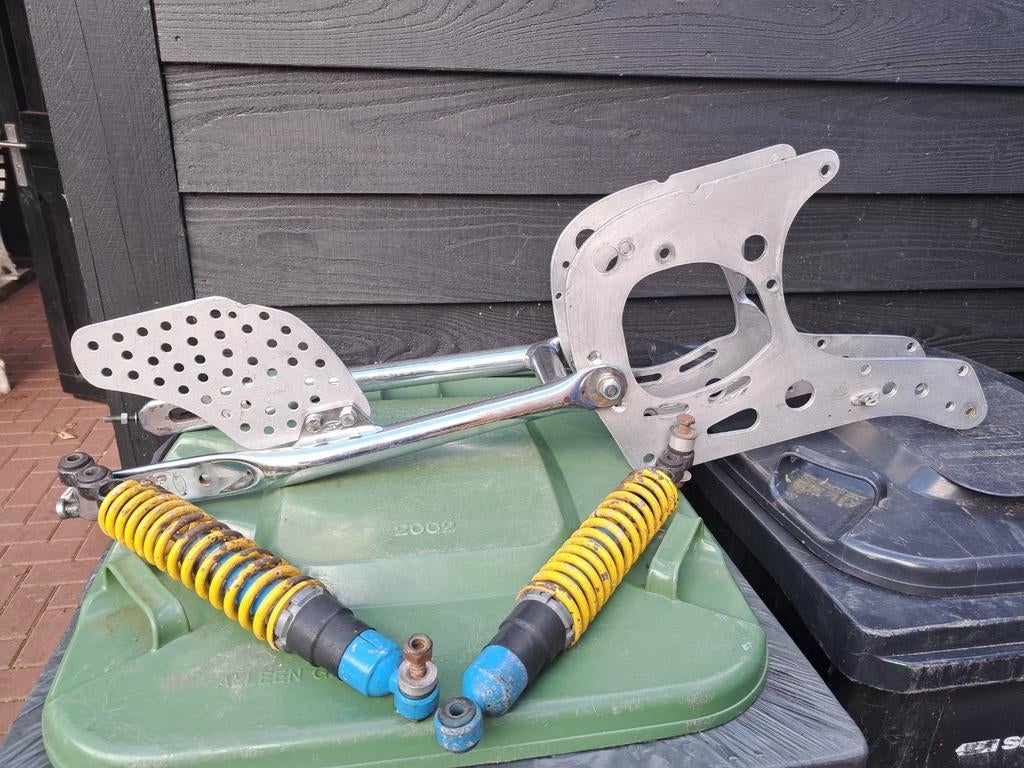 HAGON/ANTIG achterbrug met schetsplaten en schokbrekers ., Ophalen of Verzenden