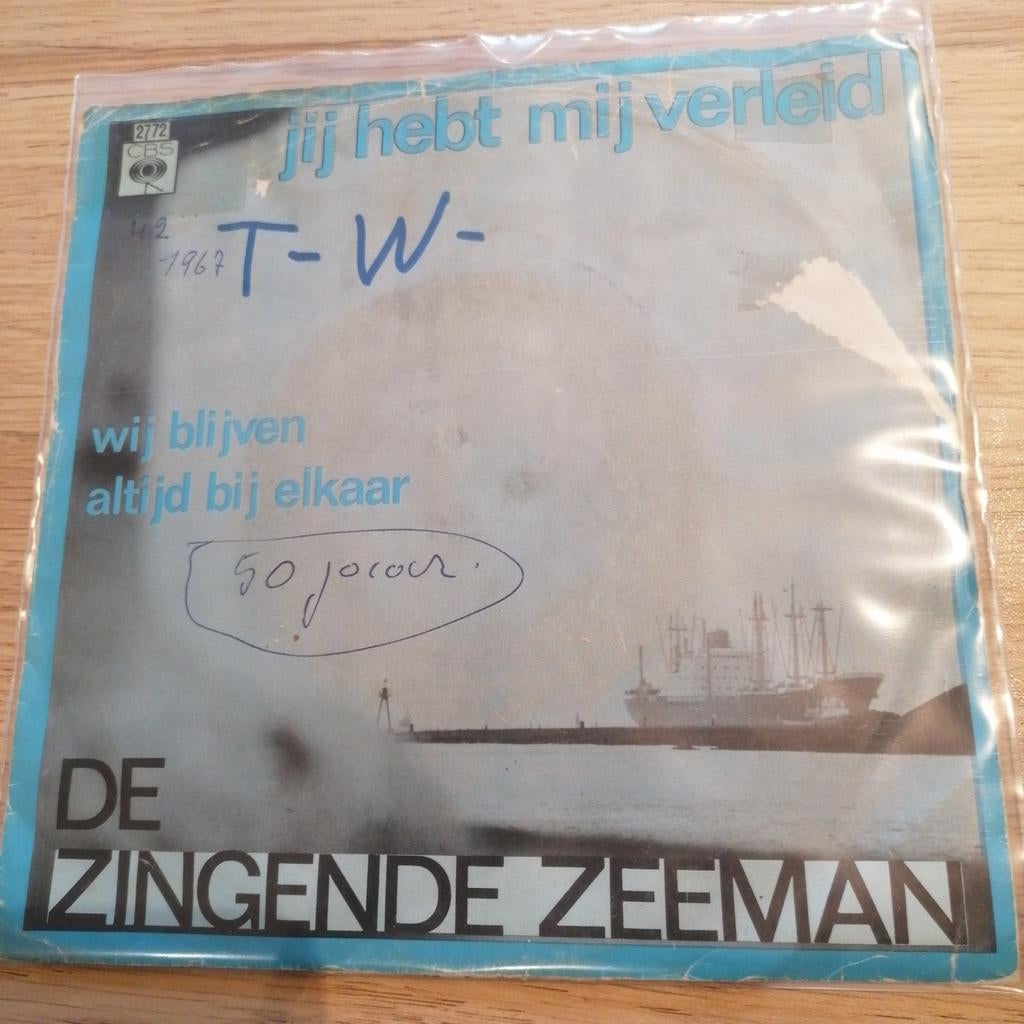 Zingende Zeeman /jij hebt mij verteld (zeldzaam piraten top), Ophalen of Verzenden, Gebruikt, Overige formaten, Levenslied of Smartlap