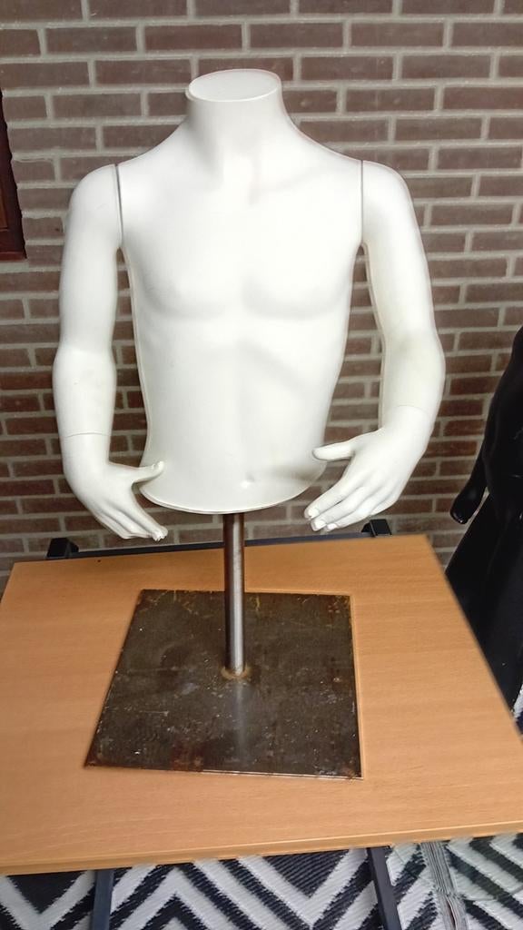 Paspop kind op metalen voet, Ophalen, Gebruikt, Paspop