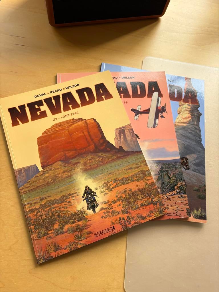 Nevada stripboeken - Complete serie (3 delen), Complete serie of reeks, Ophalen of Verzenden, Zo goed als nieuw