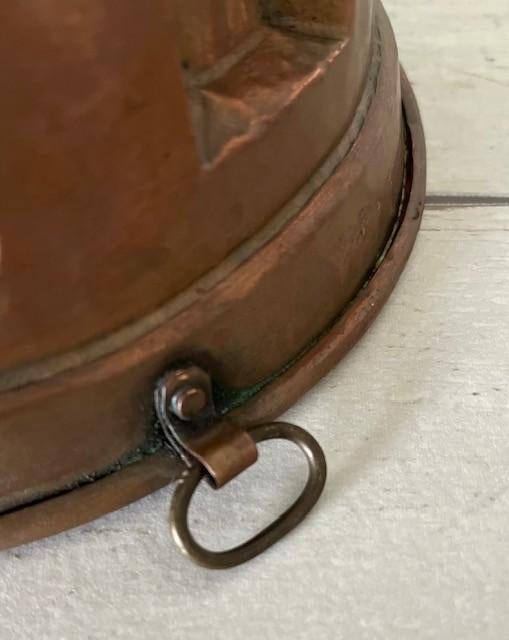 Franse koperen roodkoperen bakvorm tulband, Ophalen of Verzenden, Gebruikt