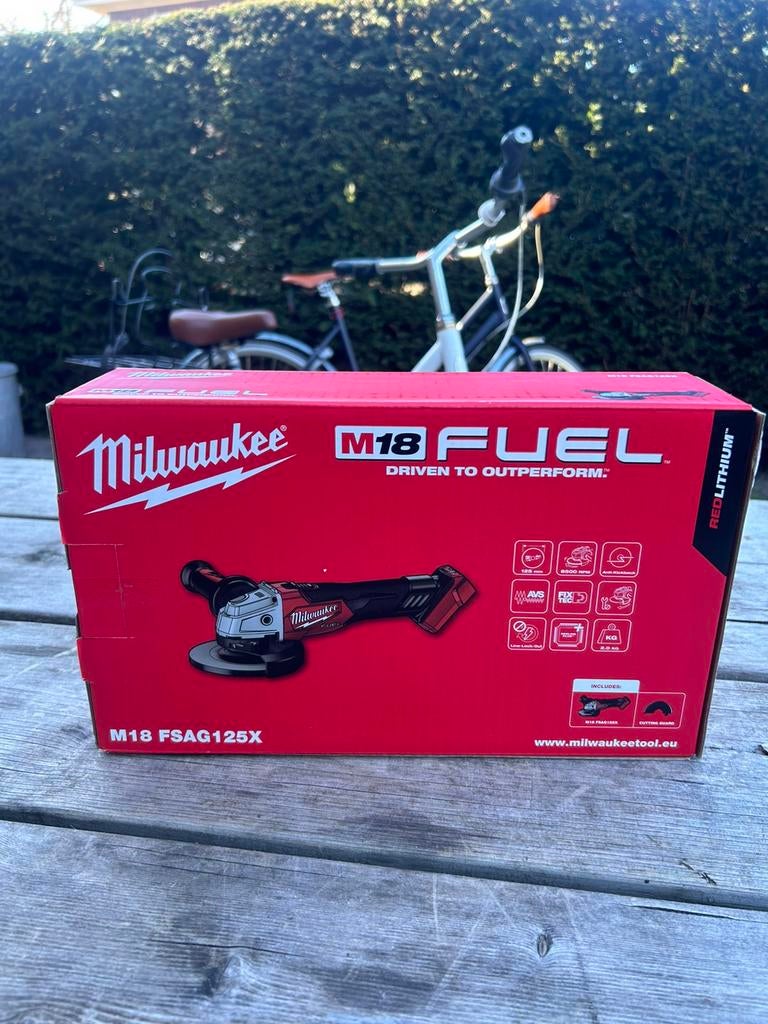 Milwaukee M18 FSAG125X slijptol, Doe-het-zelf en Verbouw, Gereedschap | Slijpmachines, Ophalen of Verzenden, Zo goed als nieuw
