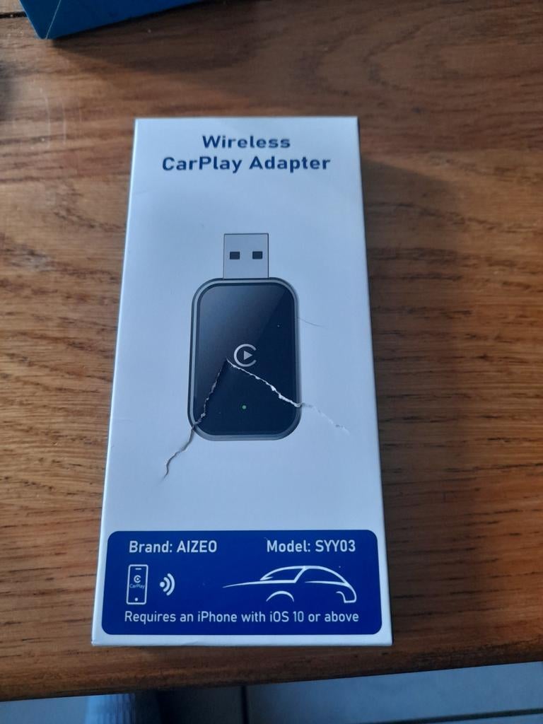AIZEO Wireless CarPlay Adapter SYY03, Ophalen of Verzenden