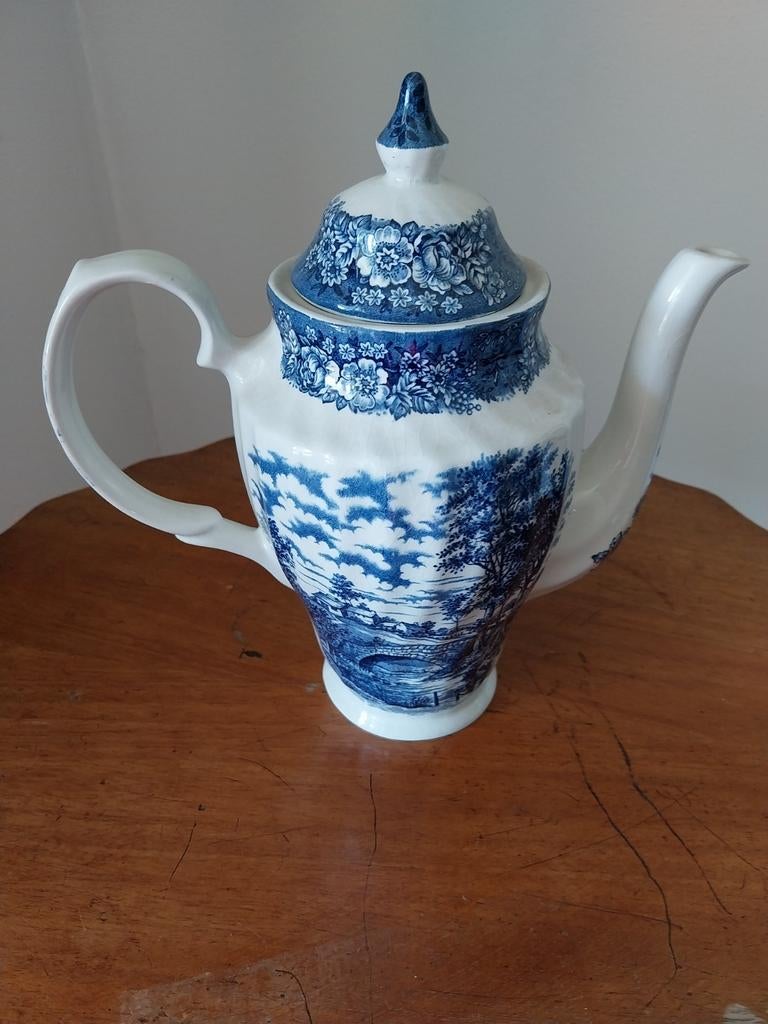 Mooie puntgave koffiepot, Antiek en Kunst, Ophalen of Verzenden