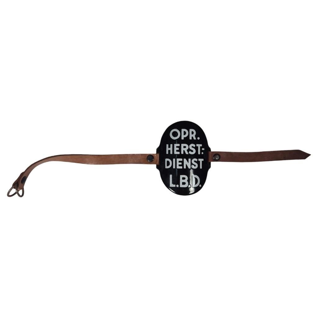 LBD Luchtbeschermingsdienst Opr. Herstel dienst armschild, Verzamelen, Militaria | Tweede Wereldoorlog, 2288CL, Info@dbmmilitaria.nl