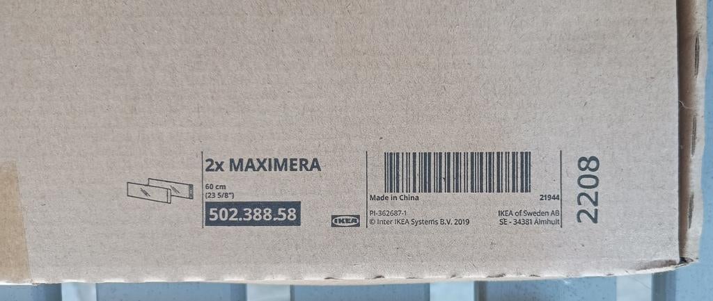 IKEA MAXIMERA glazen panelen, 60 cm, €8,- per verpakking., Ophalen, Nieuw