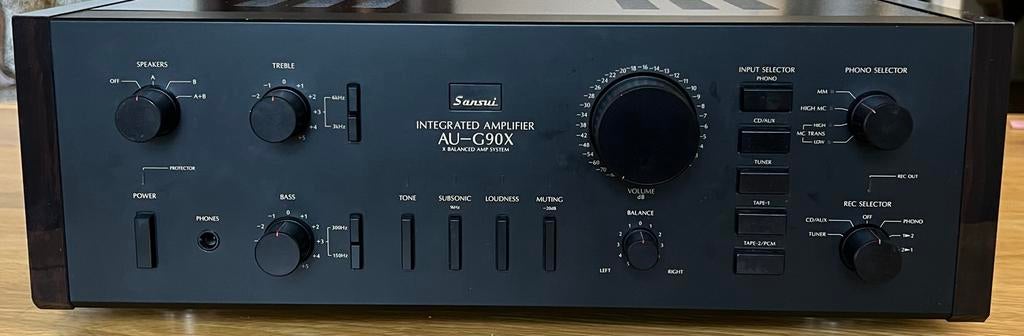Sansui AU-G90X integrated amplifier from 1984, Gebruikt, 120 watt of meer, Stereo, Ophalen