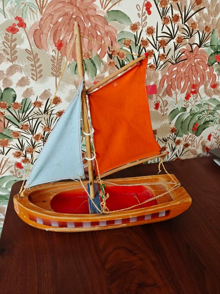 Vintage Lego Denemarken Houten Bootje Jaren '40, Ophalen of Verzenden, Gebruikt, Jongen of Meisje