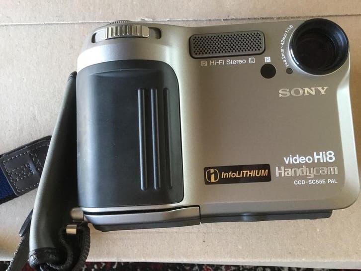 Sony video recorder HI8 CCD-SC55E compleet, Ophalen of Verzenden, Hi 8, Camera