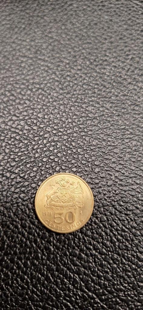 Chili 50 centésimos 1971, Ophalen of Verzenden, Zuid-Amerika